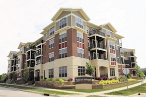 Madison apartment for rent - a building with a sign in front of it