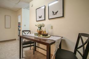 Madison apartment for rent - a dining room with a table and chairs