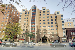 Madison apartment for rent - a view of the hotel from the street
