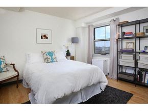 Boston apartment for rent - Photo of a model apartment bedroom.