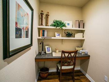 Waterford apartments built-in computer desk
