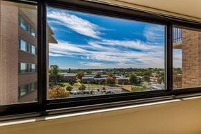 Falls Church apartment for rent - a view of the city from a window of a building