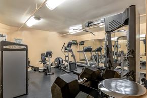 Adelphi apartment for rent - a gym with weights and cardio equipment at the renaissance apartments