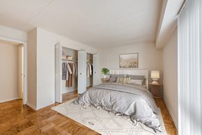 Capitol Heights apartment for rent - a bedroom with a bed and a closet