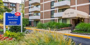 Capitol Heights apartment for rent - a building with a apartments sign in front of it