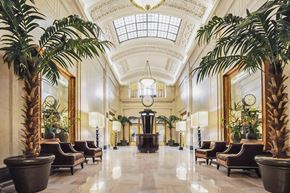 Baltimore apartment for rent - the lobby of the guaranty bank building in times square