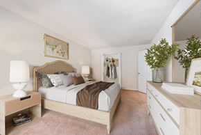 Alexandria apartment for rent - a bedroom with a bed and a dresser