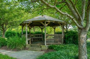 Windsor Mill apartment for rent - a gazebo with a bench in a park