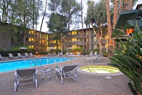 Mountain View apartment for rent - the swimming pool at our hotel