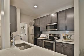 Fishers townhouse for rent - an open kitchen with stainless steel appliances and a sink