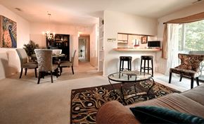 Columbia apartment for rent - Dining and living at The Bluffs at Fairway Hills, Maryland