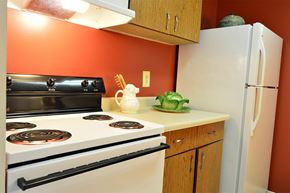 Glen Burnie apartment for rent - a kitchen with a stove and a refrigerator