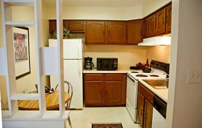Parkville apartment for rent - Kitchen lights at Tall Oaks Apartments, Parkville, Maryland