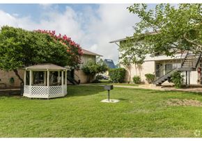 New Braunfels apartment for rent - a gazebo in the middle of a yard in front of a house