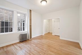 Kearny apartment for rent - a living room with hardwood floors and a large window