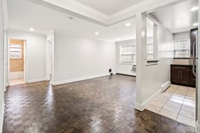 Caldwell apartment for rent - an empty living room with white walls and wood floors