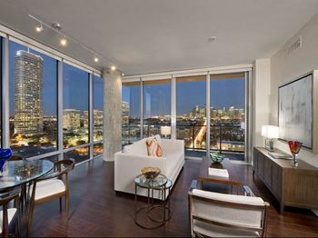 Dramatic floor to ceiling windows
