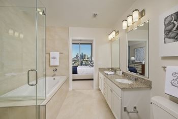 Spacious bathrooms
