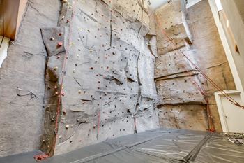 Rock climbing wall