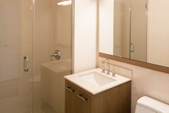 Glass enclosed shower