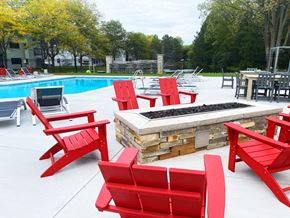 East Lansing apartment for rent - Pool at Arbor Glen Apartments in East Lansing, MI near Michigan State University.