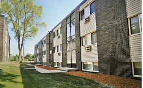East Lansing apartment for rent - Exterior of North Pointe Apartments In East Lansing Michigan