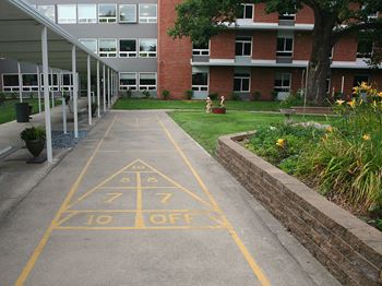 Courtyard and resident garden