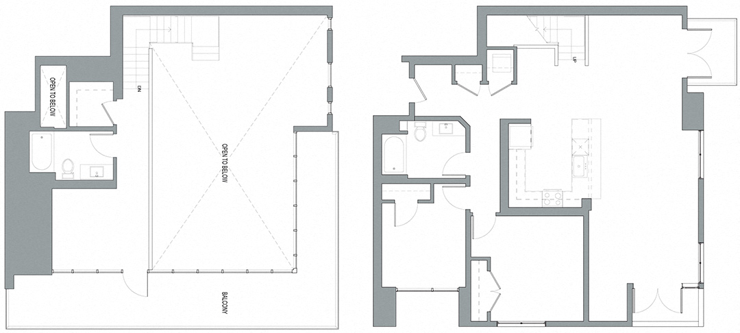 Floor plan for 3 beds, 2 baths, 1483 sqft