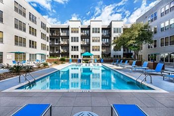 One of the largest pools in downtown austin