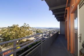 San Francisco apartment for rent - a view of the city from the balcony of a condo