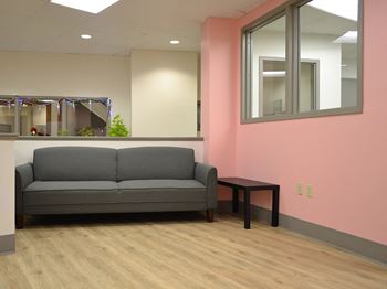 Community space with tv