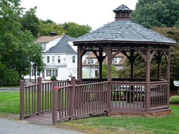 Beautiful landscaping and gazebo