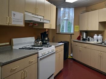 Community kitchen/dining/tv room