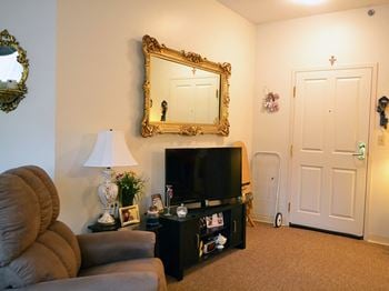 Carpeted floors