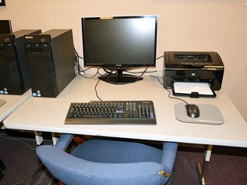 Business center and news board