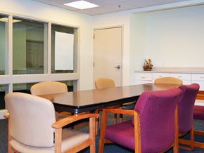 New Haven apartment for rent - a conference room with a table and chairs