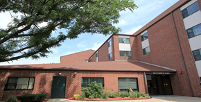 Jamaica Plain apartment for rent - a brick building with a tree in front of it