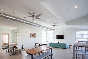 Willow Street apartment for rent - a dining room with a table and chairs and a couch