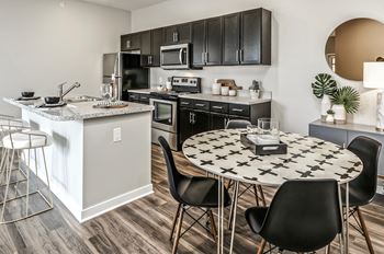 Dining and open kitchen