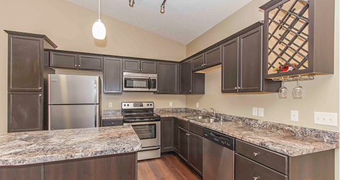 Floor plan for 1 bed, 1 bath, 963 sqft