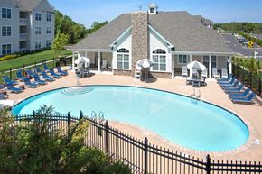 Neptune apartment for rent - Aerial View Of Pool at The Waverly at Neptune, New Jersey
