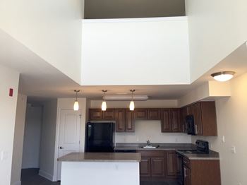 Loft apartment kitchen