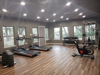 Fitness center with cardio equipment