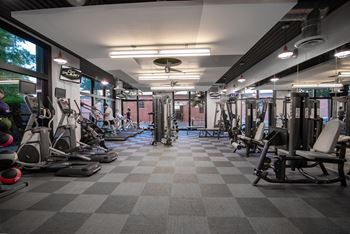 Modern fitness center
