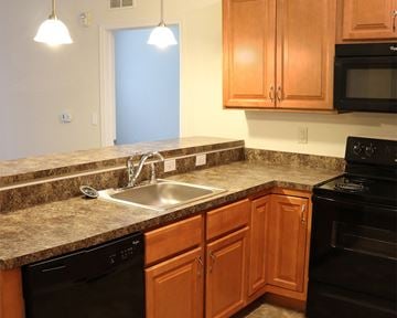 Stroudsburg apartment for rent - a kitchen with a sink and a counter top