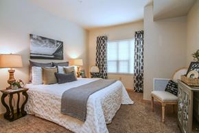 Cross Plains apartment for rent - a bedroom with a bed and a window
