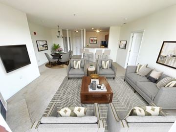 Brookfield apartment for rent - a living room with couches and a coffee table