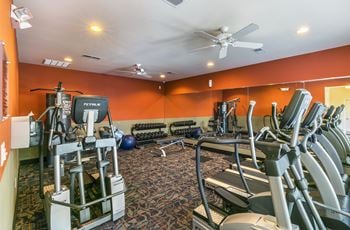 24 Hour fitness center with free weights