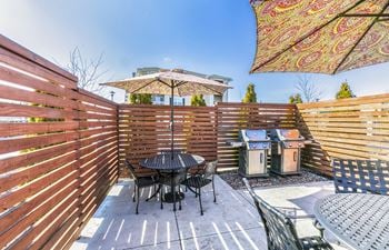 Rooftop grilling station