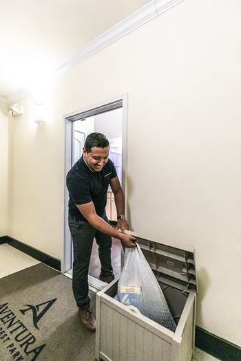 Valet trash and recycling service
